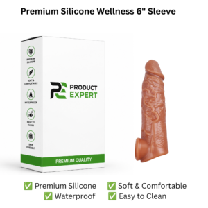 Silicone Wellness Sleeve – 6 Inch, Brown – buy online in Pakistan, discreet delivery