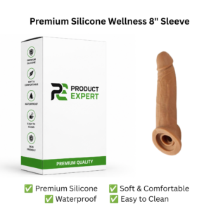 Silicone Wellness Sleeve – 8 Inch, Brown – buy online in Pakistan, discreet delivery